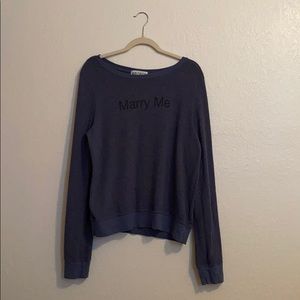 Wildfox Couture “Marry Me” Sweatshirt